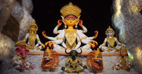 badamtala ashar sangha durga puja