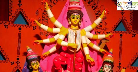 tridhara sammilani durga puja