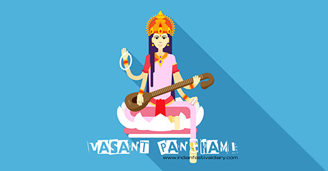 Vasant Panchami (Saraswati Puja) festival greetings 2024